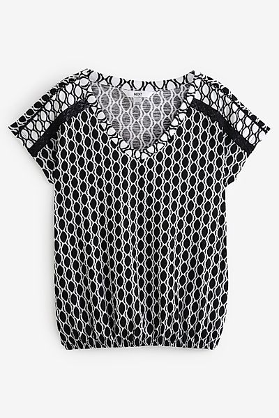 Next T-Shirt Top mit V-Ausschnitt und günstig online kaufen