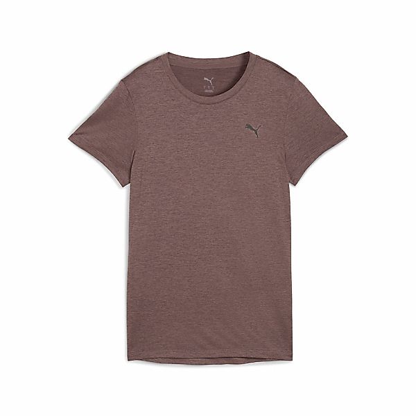 PUMA Trainingsshirt "W TAD ESSENTIAL HEATHER TEE" gerade Passform mit Seite günstig online kaufen