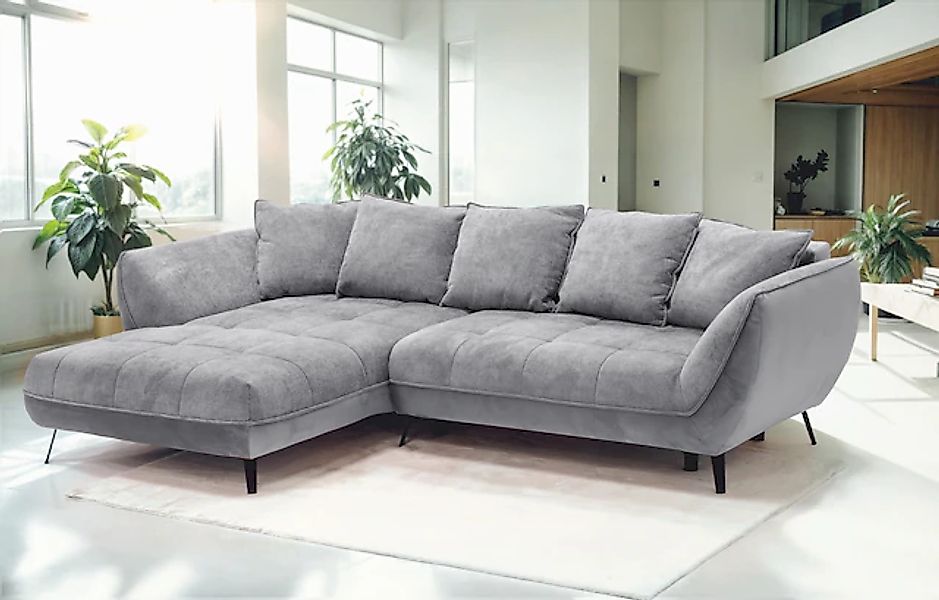 exxpo - sofa fashion Ecksofa »Midway mit einfacher Easy-Lift-Bettfunktion, günstig online kaufen
