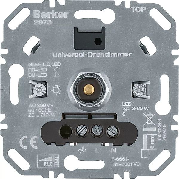 Berker Uni-Drehdimmer (R,L,C,LED) Lichtsteuerung 2973 günstig online kaufen