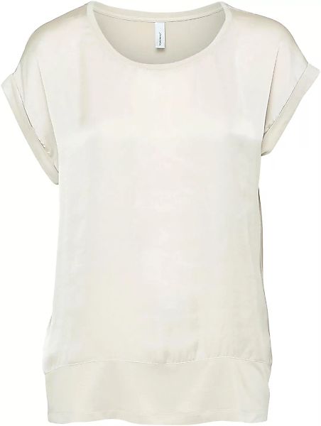 soyaconcept Shirtbluse "SC-Thilde6", Vorderteil aus Satin, der Rücken aus J günstig online kaufen