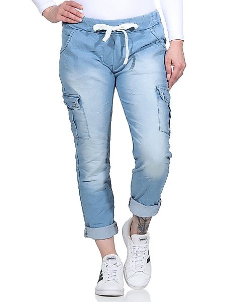 CLEO STYLE Jogginghose Damen Jogginghose Jeans günstig online kaufen