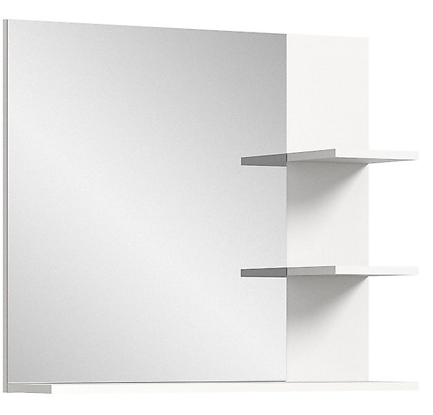 xonox.home Spiegel, Spiegelfront Weiß Melamin Modern 70x80x16 cm günstig online kaufen