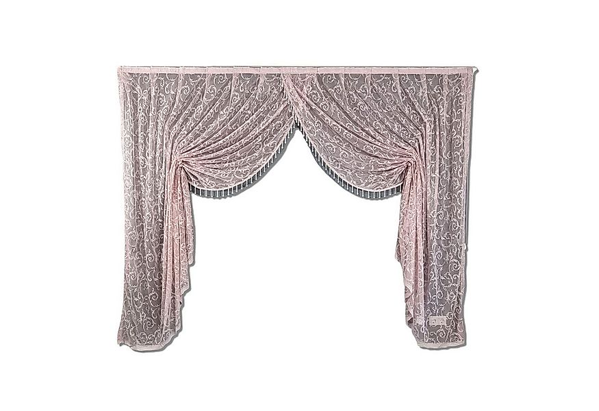 Gardinen by Justyna Gardine Kruvaze Alt Rosa, Kräuselband, Lichtschutz, Sto günstig online kaufen