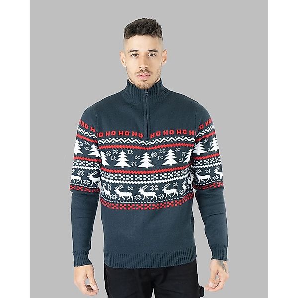 Montegoni Sweater Herren Weihnachtspullover Neuheit Faire Insel Grobstrick günstig online kaufen