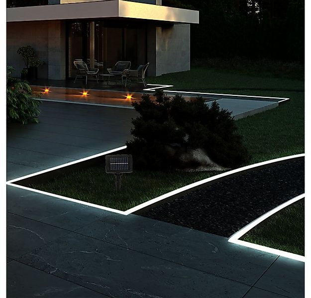 GLOBO LIGHTING LED Solarleuchte, LED-Leuchtmittel fest verbaut, Kaltweiß, L günstig online kaufen