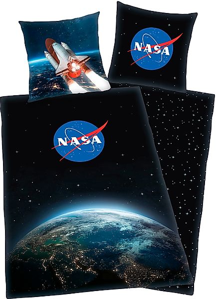NASA Wendebettwäsche "Nasa" 2 Stk. günstig online kaufen
