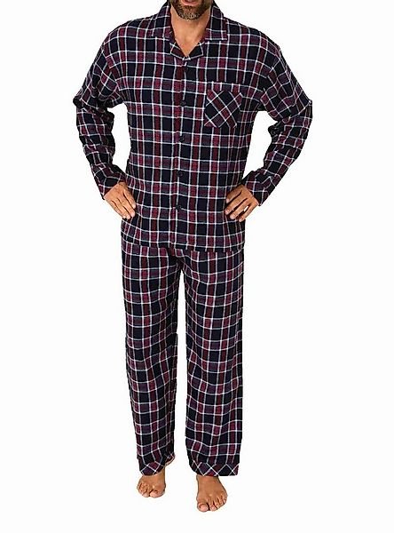 Trend by Normann Pyjama Herren Flanell Schlafanzug langarm Pyjama zum durch günstig online kaufen