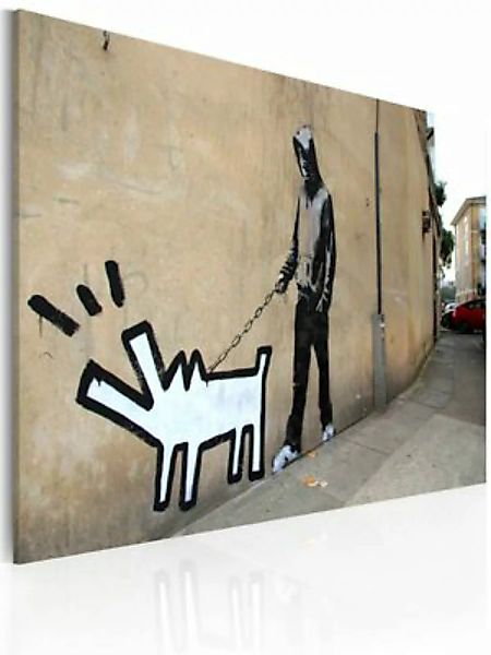 artgeist Wandbild Bellender Hund (Banksy) mehrfarbig Gr. 60 x 40 günstig online kaufen
