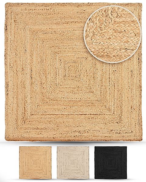 carpetfine Teppich Nele Juteteppich Naturfaser, rechteckig, günstig online kaufen