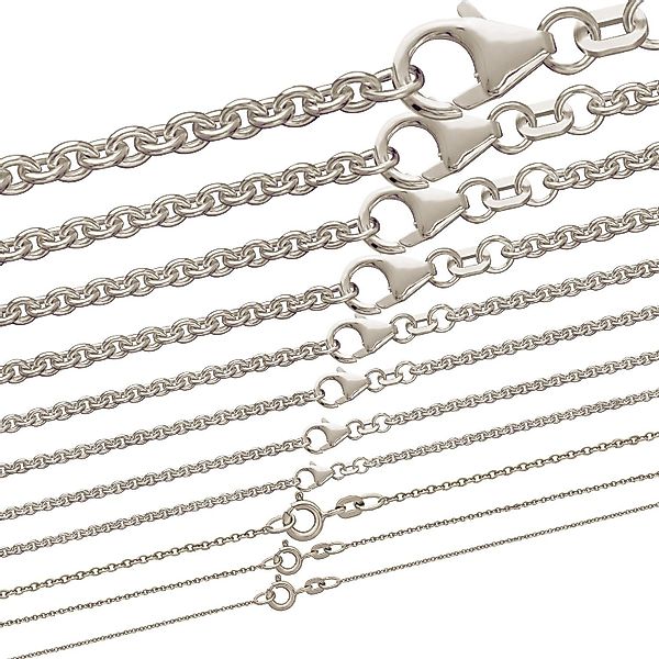 HOPLO Silberkette Silberkette Ankerkette Länge 36cm günstig online kaufen
