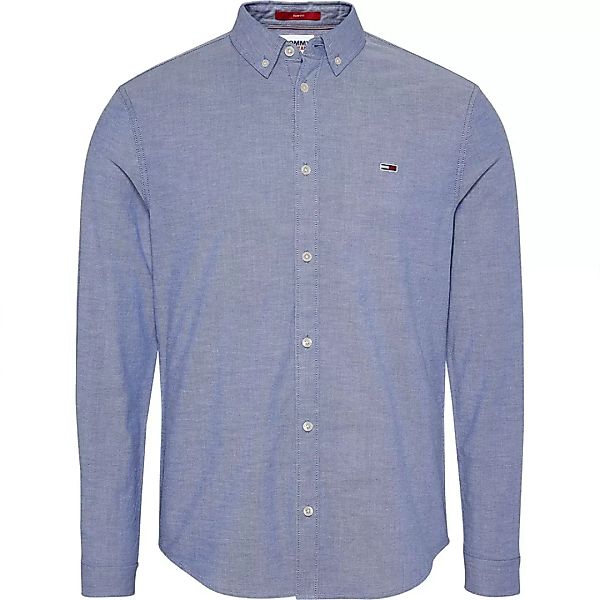 Tommy Jeans Stretch Slim Fit Oxfort Langarm Hemd S Court Blue günstig online kaufen
