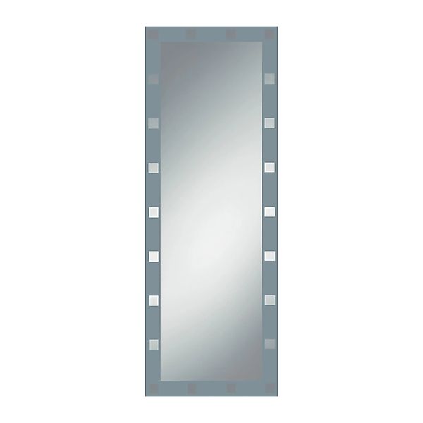 Kristall-Form Dekorspiegel Domino 50 cm x 140 cm Silberfarben günstig online kaufen