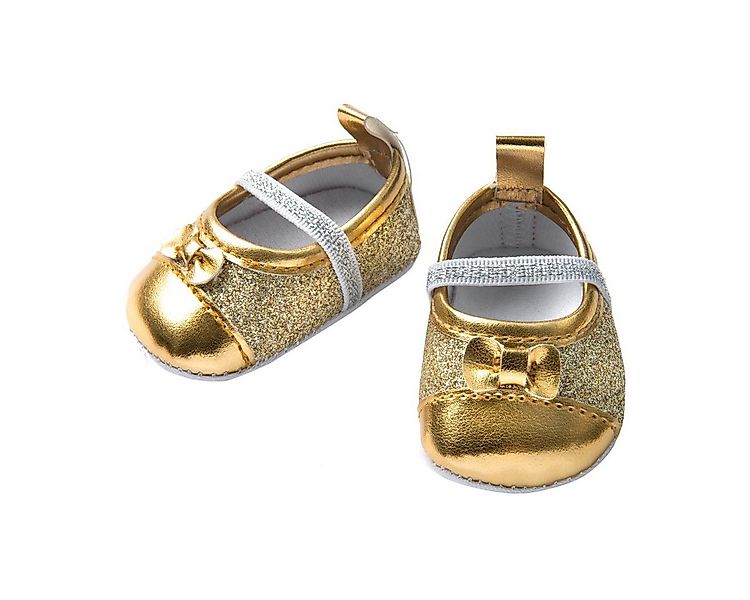 Heless Puppenkleidung Glitzerballerinas gold Größe 38-45cm günstig online kaufen