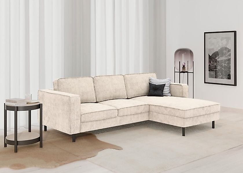 TRENDMANUFAKTUR Ecksofa "Watkins, Couch wahlweise mit Schlaffunktion & Bett günstig online kaufen