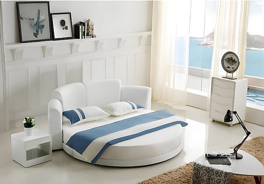 JVmoebel Bett Rundes Bett LED Licht Moderne Schlafzimmer 180x200 Rundbetten günstig online kaufen