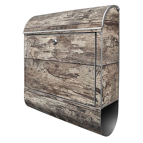 Banjado Design Briefkasten Silber Pulverbeschichtet 39x47x14cm 2 Schlüssel günstig online kaufen