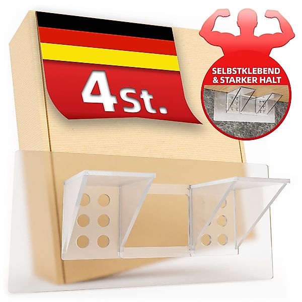 DEKAZIA Wandregalhalter ohne Bohren, Regalbodenhalter selbstklebend, günstig online kaufen