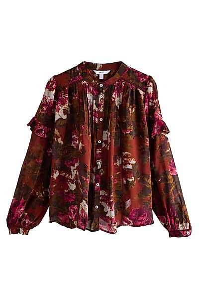 Next Langarmbluse Langärmelige Bluse mit Print, günstig online kaufen
