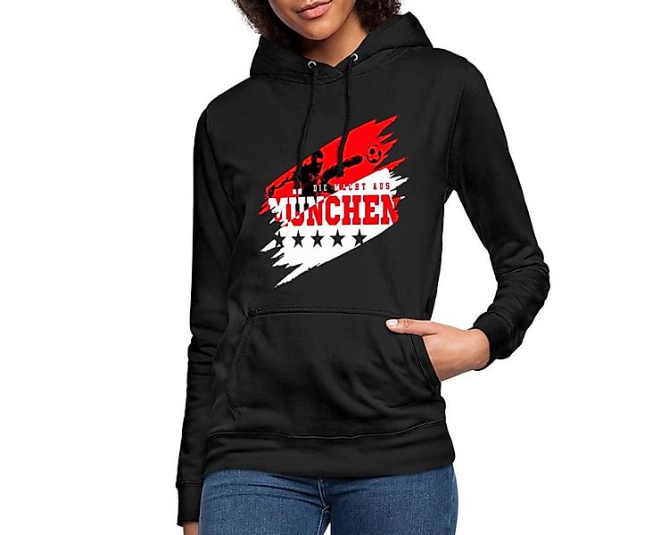 Spreadshirt Hoodie Die Macht Aus München Ultra Fußball Fan Damen Hoodie (1- günstig online kaufen