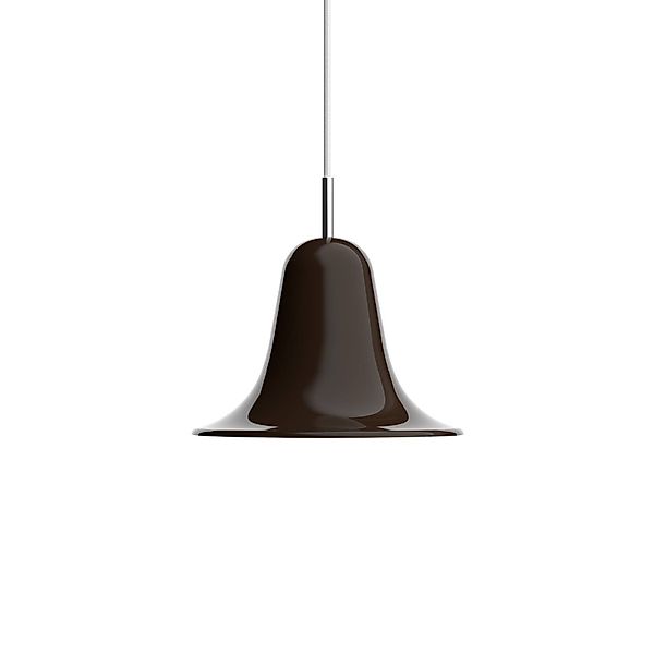 Verpan Hängeleuchte Pantop, braun, Ø 23 cm, Metall, E14 günstig online kaufen