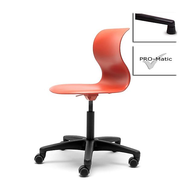 Kinderstuhl Pro 5 korallrot Polyamid Filzgleiter Ja (+45€) günstig online kaufen