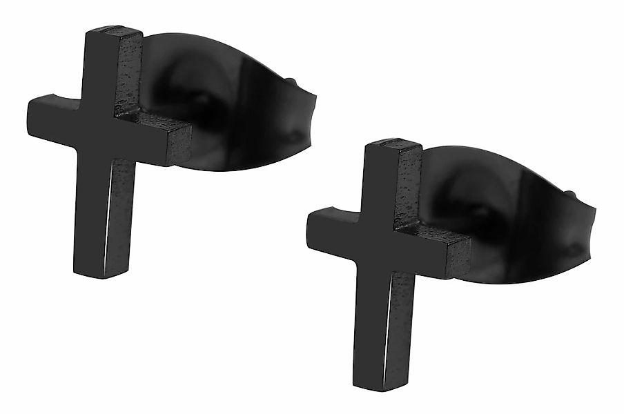 Adelia´s Paar Ohrhänger "Unisex Ohrringe – Ohrstecker Kreuz aus Edelstahl" günstig online kaufen