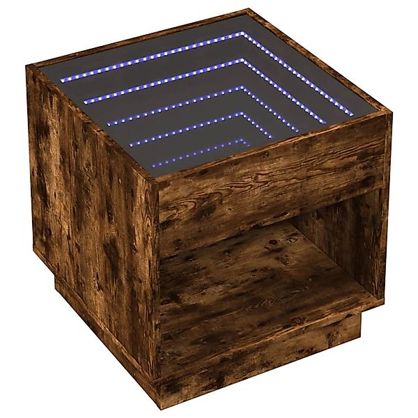 vidaXL Couchtisch mit Infinity-LED Räuchereiche 50x50x50 cm 847655 günstig online kaufen