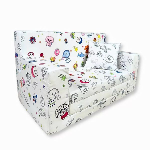 FORTISLINE Kindersofa Kindersofa Malspaß Kreative Möbel Ausmalen mit Stifte günstig online kaufen