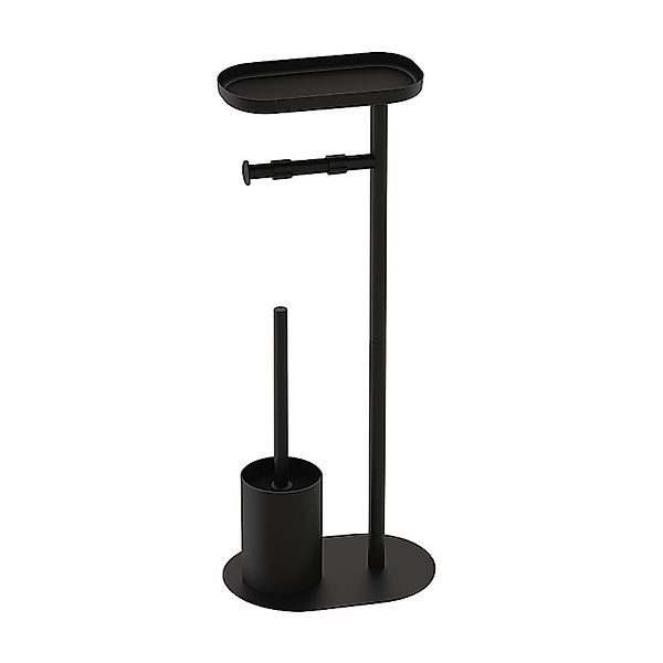relaxdays WC-Garnitur Eisen Ablage, (1-tlg), schwarz günstig online kaufen