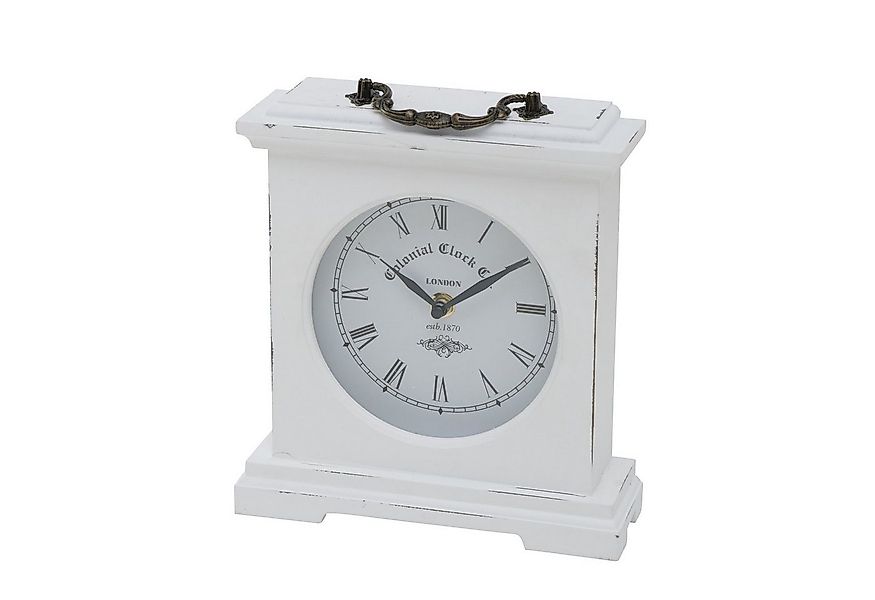 mucHome Tischuhr Betty Weiß, Höhe 24cm Analoge Uhr Standuhr mit römischen Z günstig online kaufen