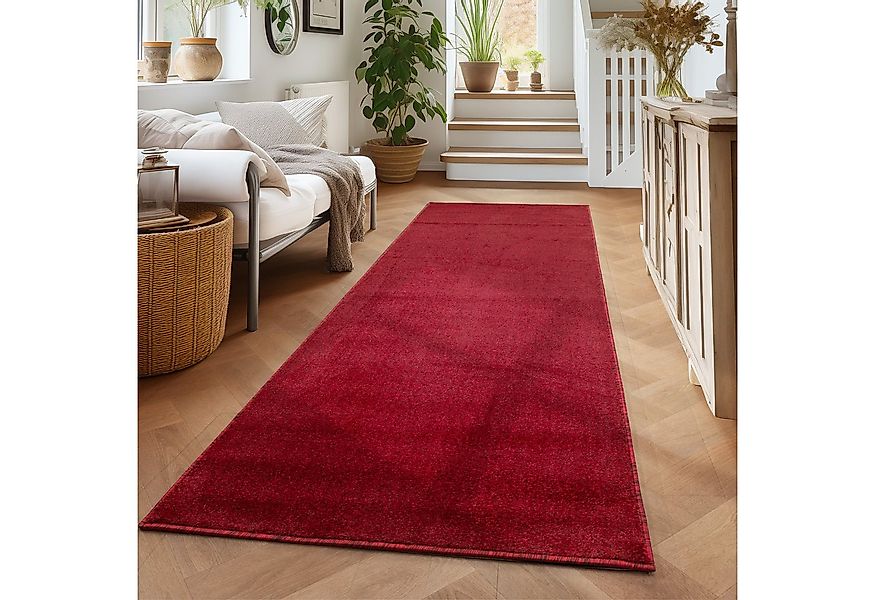 Carpettex Veloursteppich Unicolor - Einfarbig, Läufer, Höhe: 11 mm, Einfarb günstig online kaufen