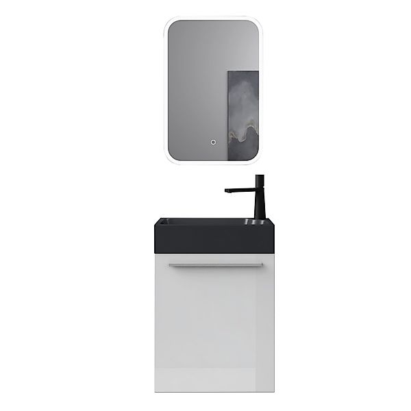 doporro Badmöbel-Set Badezimmerschrank Badmöbel-Set Waschbeckenunterschrank günstig online kaufen