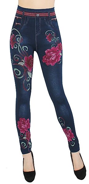 dy_mode Jeggings Damen Leggings in Jeans Optik High Waist Jeggings Jeansleg günstig online kaufen
