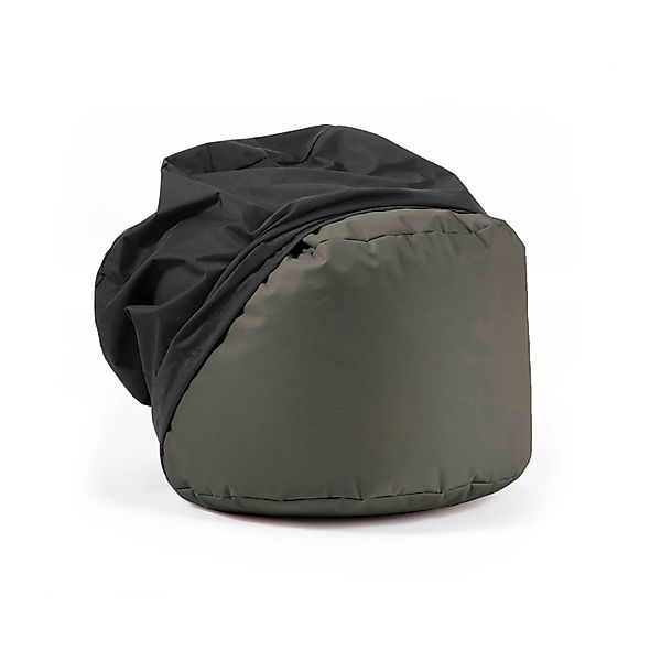 mokebo Outdoor Pouf o Hocker in Anthrazit mit Wasserabweisender Schutzhülle günstig online kaufen