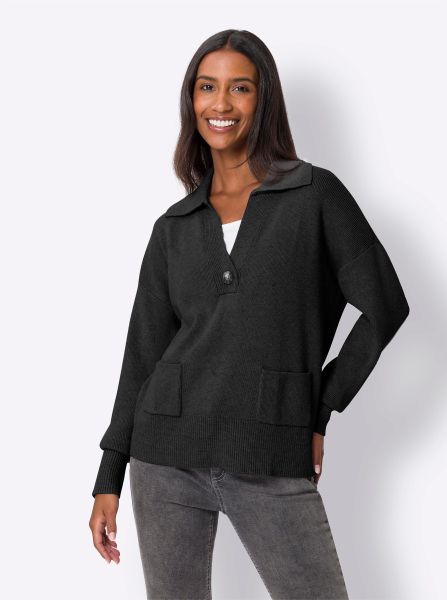 heine Strickpullover Polopullover günstig online kaufen