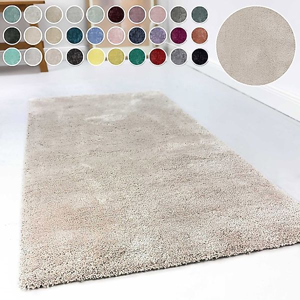 Esprit Hochflor-Teppich »Relaxx ESP-4150«, rund, 25 mm Höhe, Wohnzimmer, se günstig online kaufen