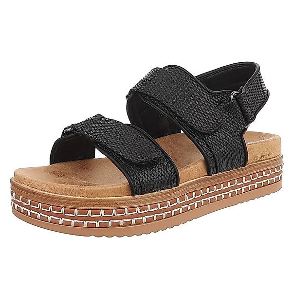 Ital-Design Modische Sommer-Sandalen mit verstellbaren Riemen günstig online kaufen