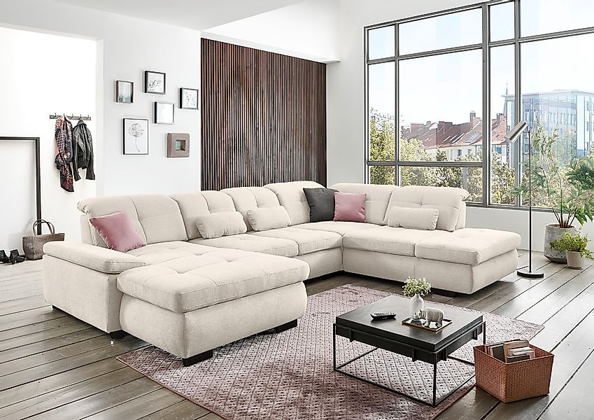 Die PlanBar Ecksofa »MP-IN16012 L-Form, mit Kaltschaum-Polsterung« inkl. Si günstig online kaufen