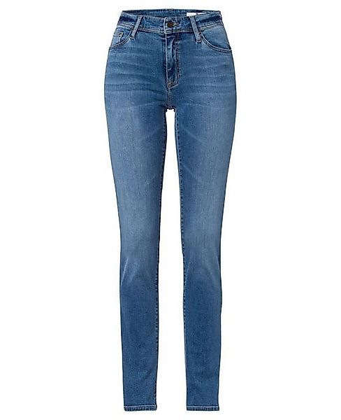 Cross Jeans Damen Jeans Anya - Slim Fit - Blau - Light Mid Blue günstig online kaufen