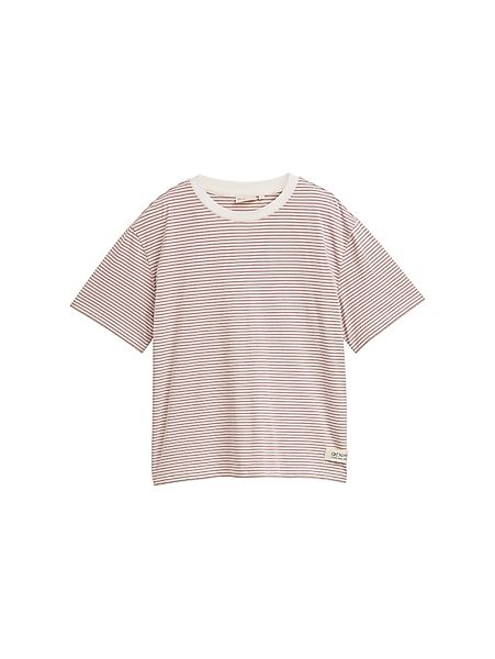 TOM TAILOR Denim T-Shirt mit Streifen günstig online kaufen
