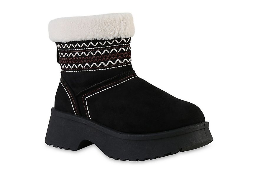 VAN HILL 841861 Winterstiefelette Damen Warm Gefütterte Winter Boots Stiefe günstig online kaufen