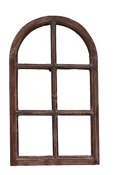 Deko-Impression Wanddekoobjekt Fenster Sprossenfenster Bilderrahmen halbrun günstig online kaufen