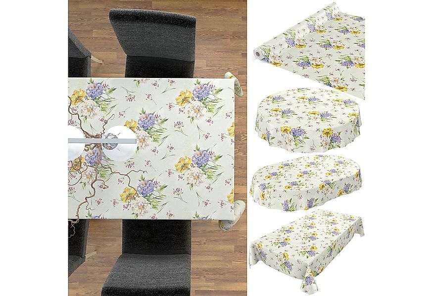 ANRO Tischdecke Wachstuchtischdecke Gartentischdecke Wachstischdecke (Einze günstig online kaufen