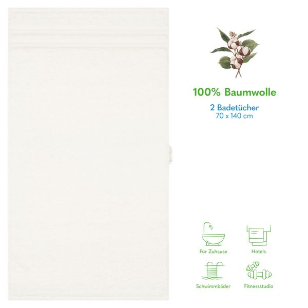 HAMMETEX Duschtuch 2er Set Badetücher 70x140 günstig online kaufen