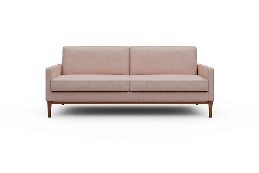 moebelfaktor Sofa Bodo 3-Sitzer, Retro-Design, elegante Linien, stabile Hol günstig online kaufen