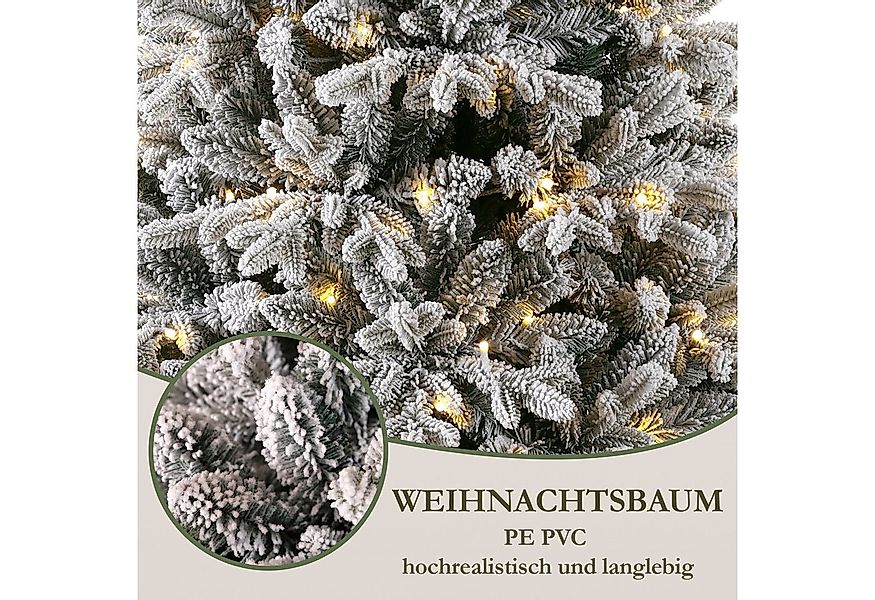 Vankel Künstlicher Weihnachtsbaum mit Schnee, Tannenbaum künstlich, mit Lic günstig online kaufen