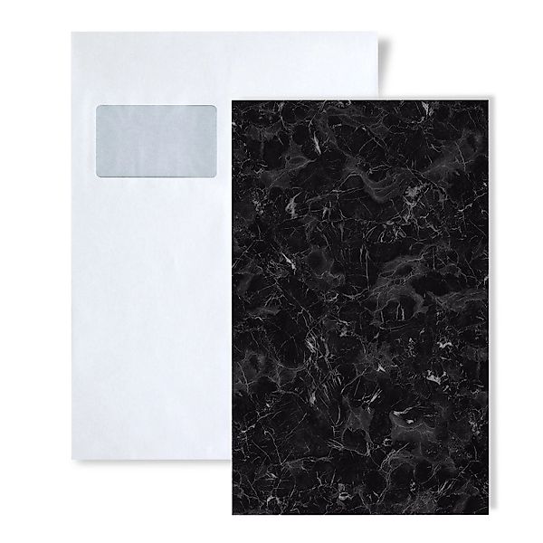 Wallface 1 MUSTERSTÜCK S-22635 DIN A5 Wandpaneel MUSTER MARBLE Black günstig online kaufen
