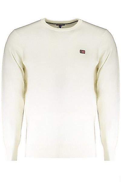 NORWAY 1963 Strickpullover Weiße Herren Langarmshirt mit Stickerei – Perfek günstig online kaufen