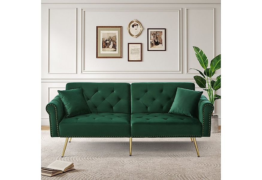 Merax Schlafsofa mit Bettfunktion, 1 Teile, 2-Sitzer-Sofa mit verstellbarer günstig online kaufen